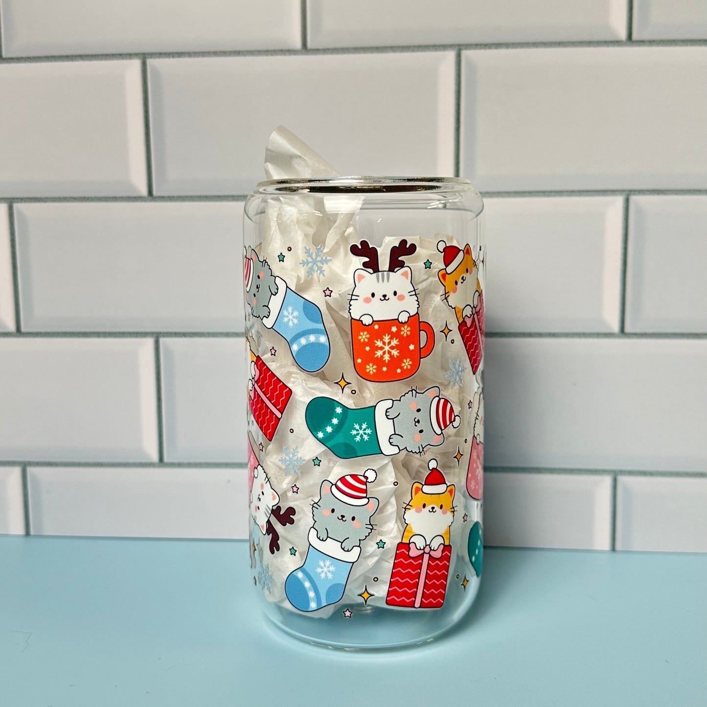 16oz glass cup