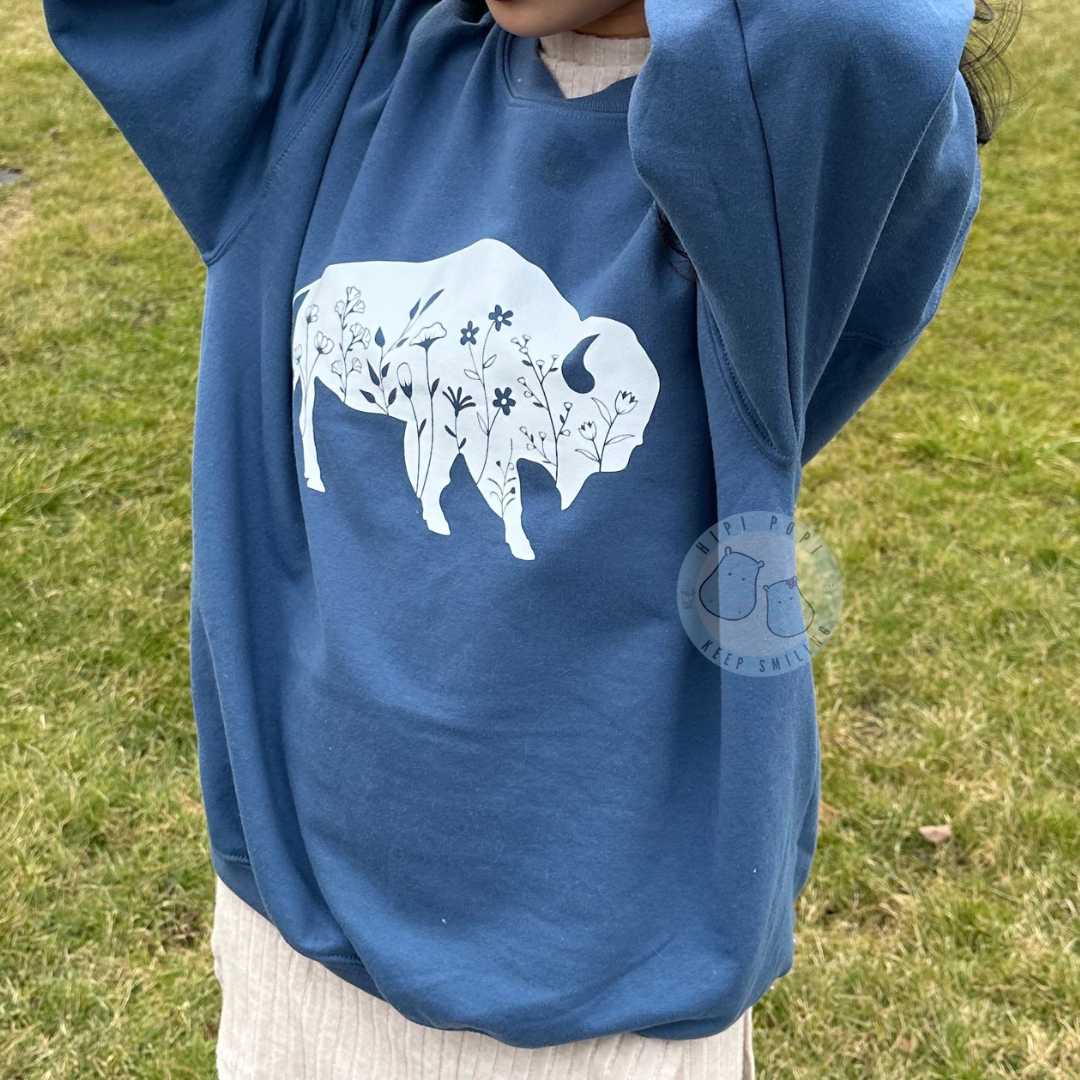 Floral Buffalo Crew