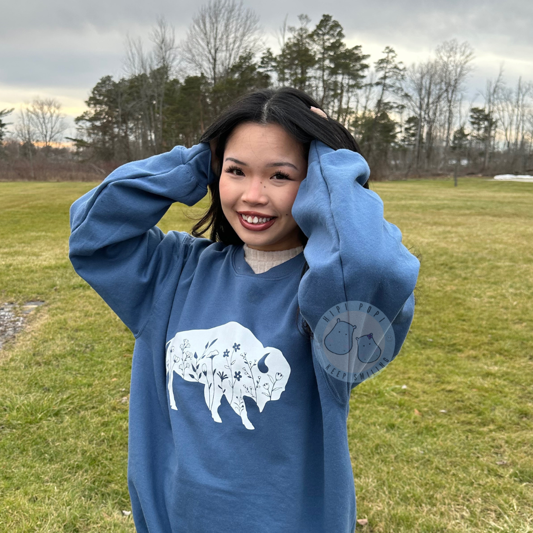 Floral Buffalo Crew
