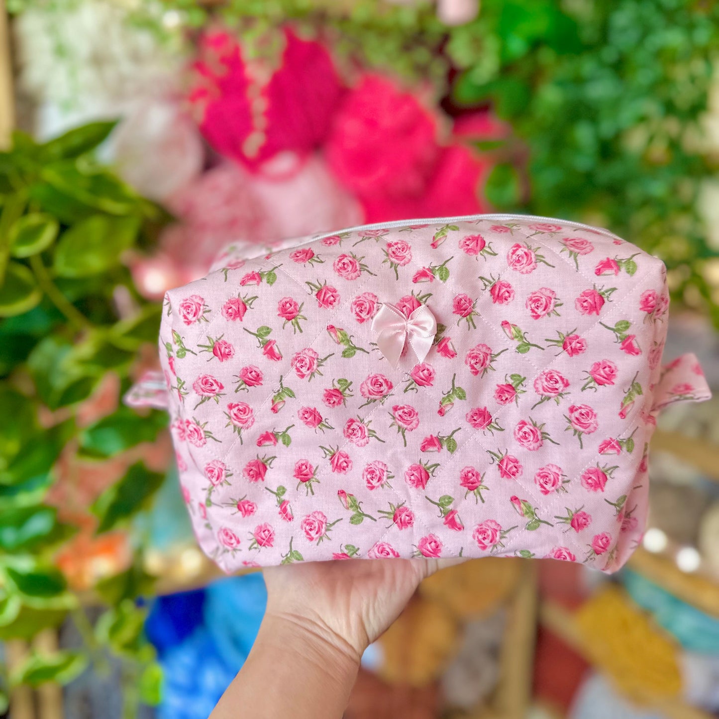 Ella Quilted Makeup Bag