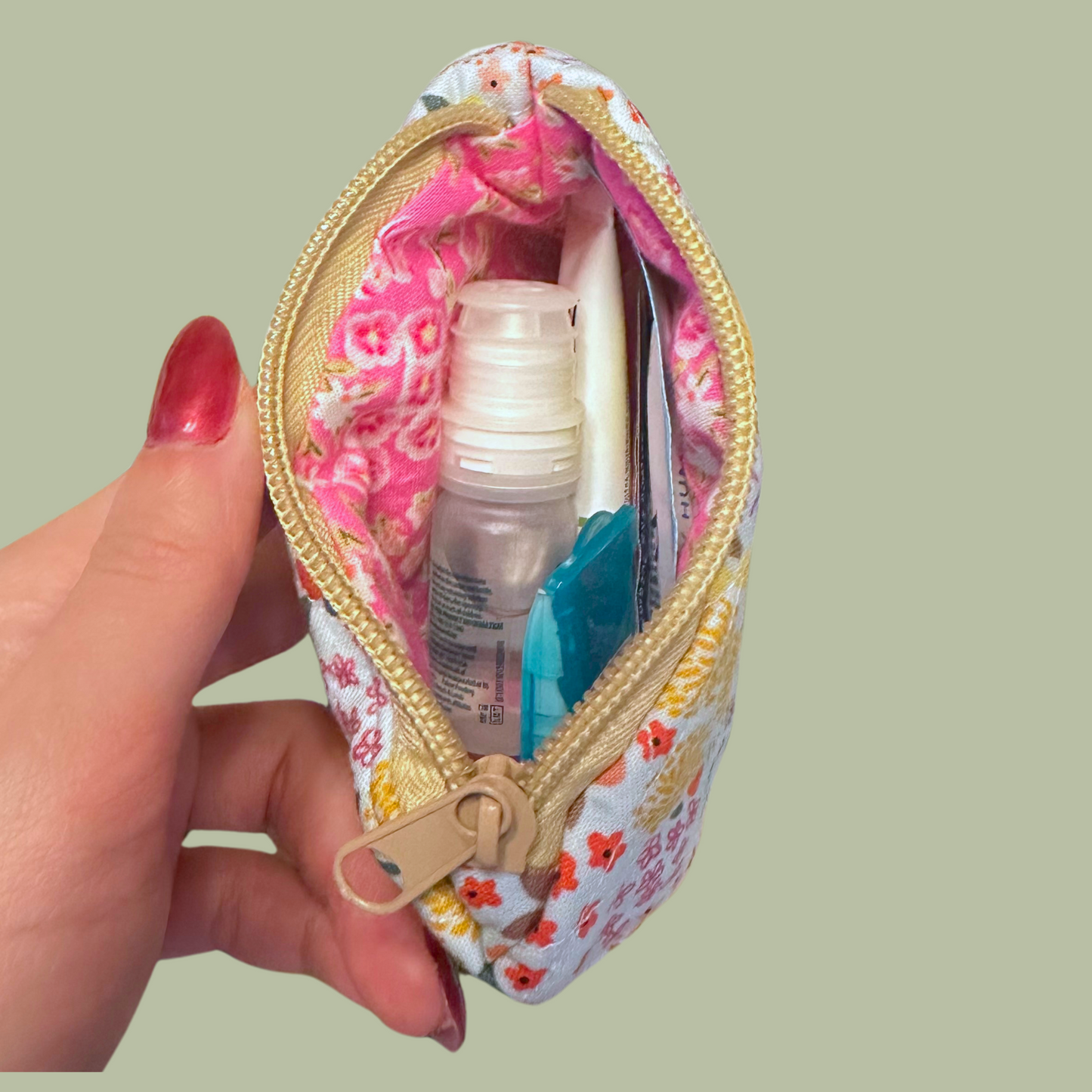 Quilted Zipper Pouch