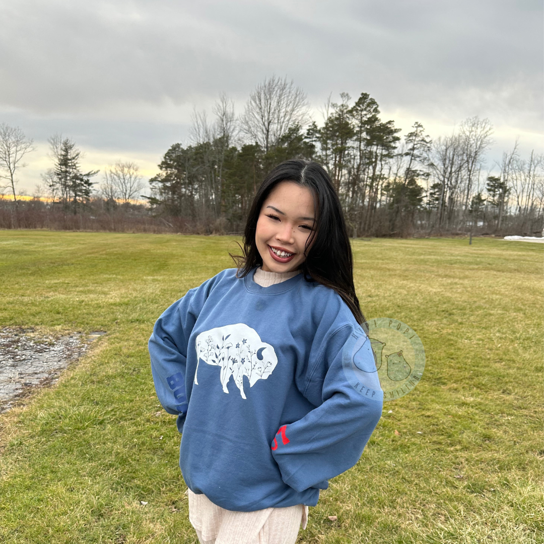 Floral Buffalo Crew