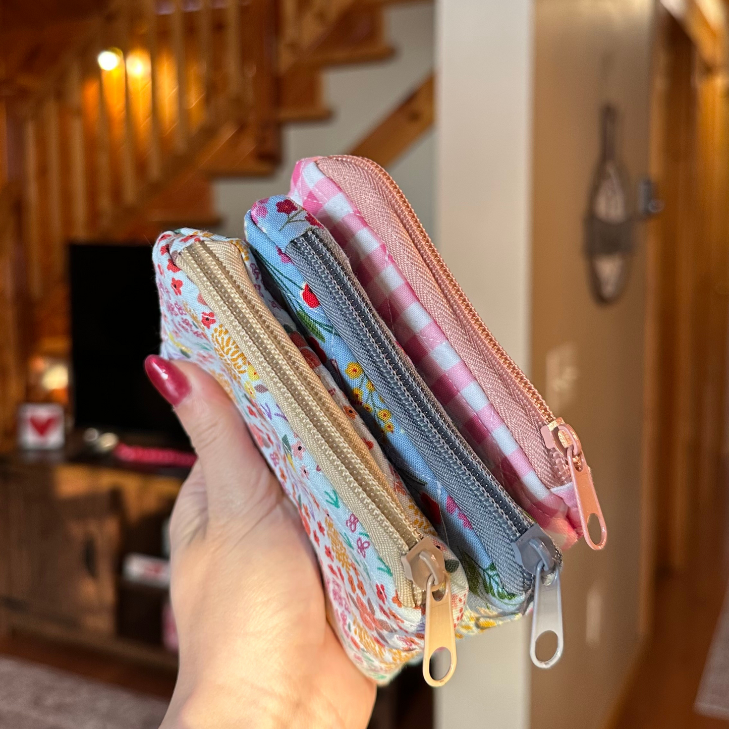 Quilted Zipper Pouch