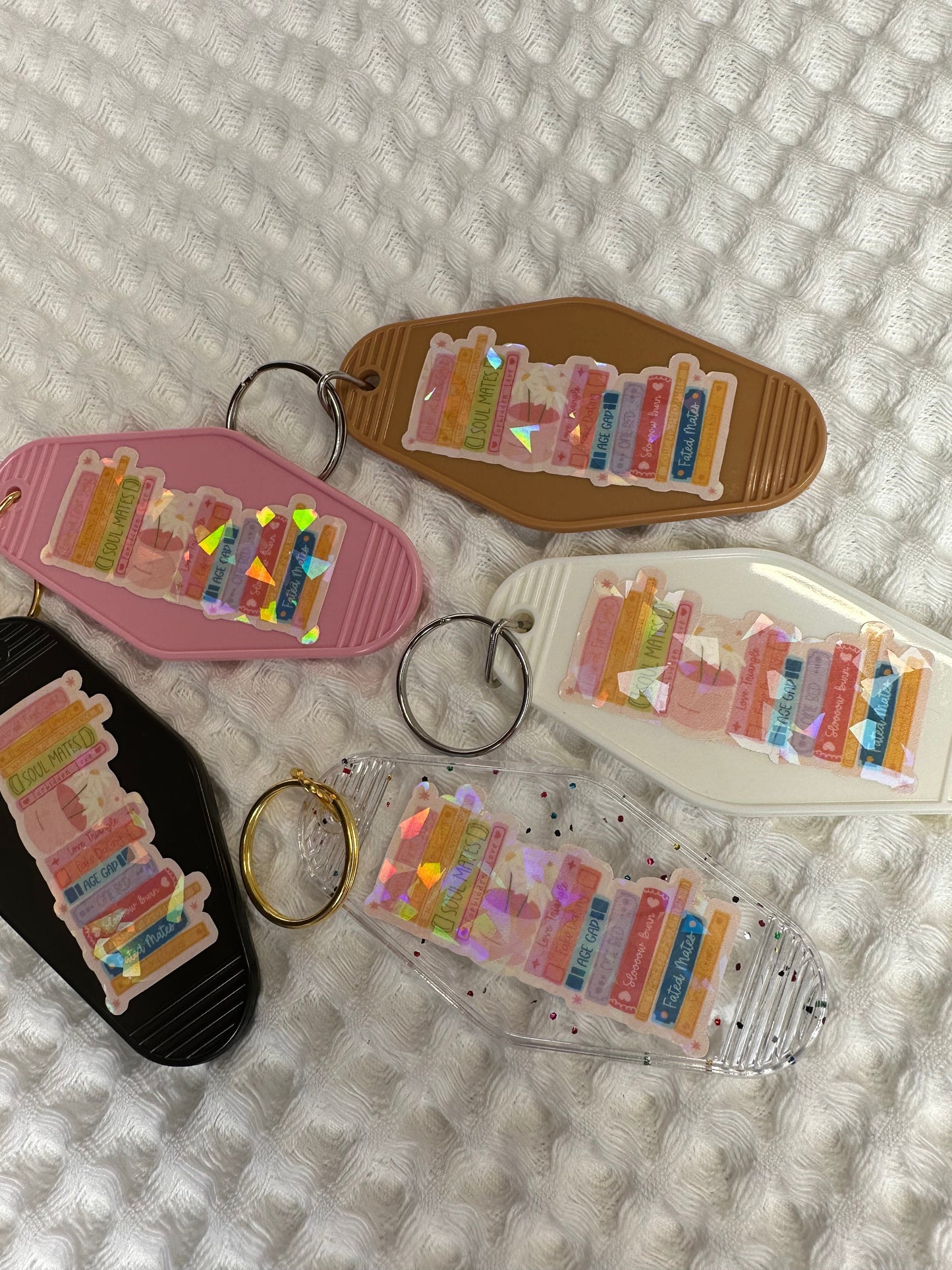Cat Mom Motel Keychain