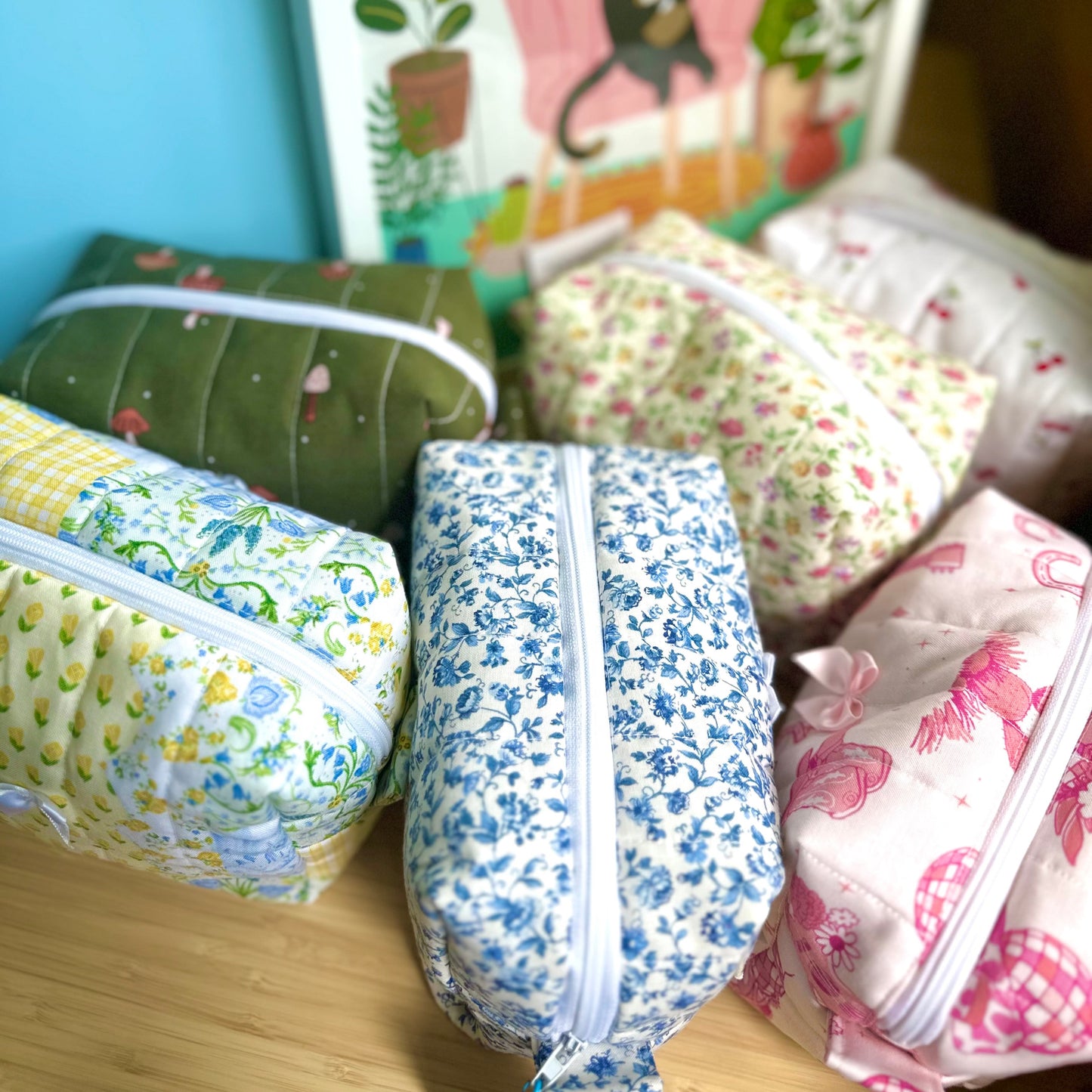 Minis Quilted Boxy Makeup Pouch