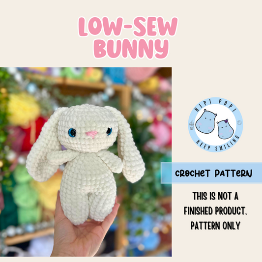 Floppy Ears Bunny- Low Sew Pattern