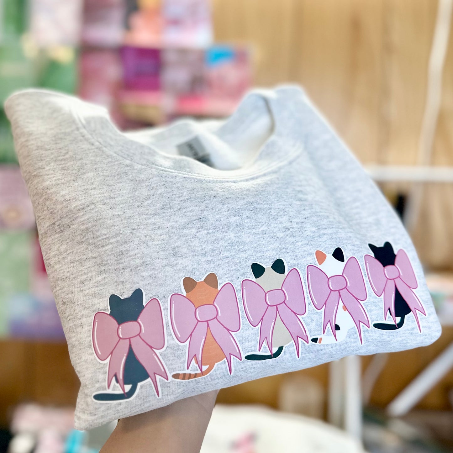 Cats & Bows Crewneck