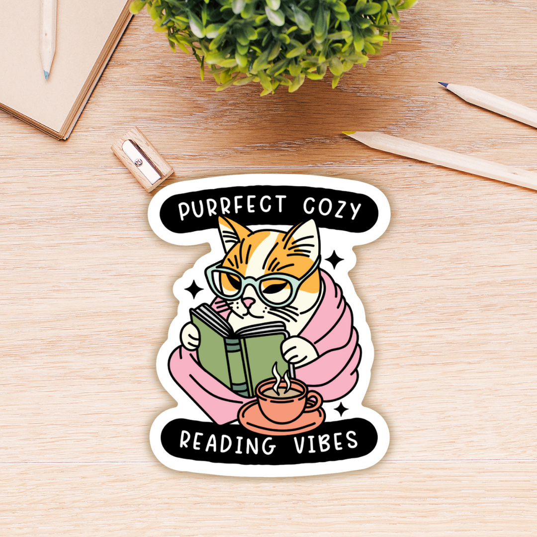 Purfect Cozy Sticker