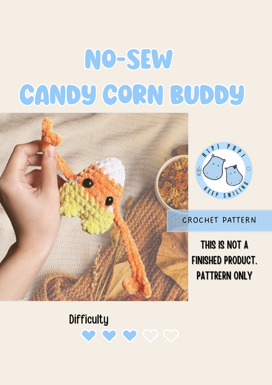 No-Sew Candy Corn Buddy Pattern