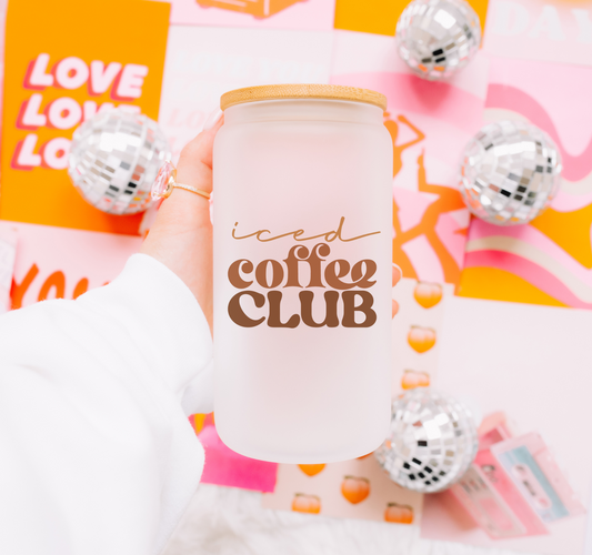 16 oz Frosted Cups| Ice Coffee Club