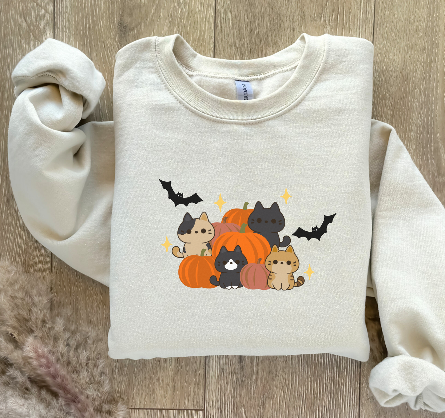 Pumpkins Cats Crewneck