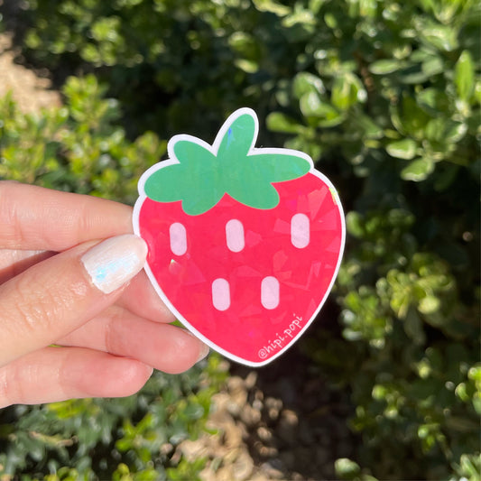 Strawberry sticker